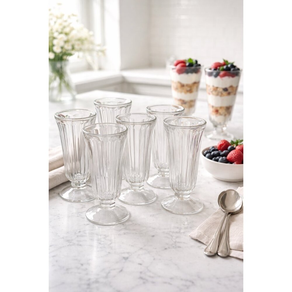 Mid-Century (1940s-60s) Parfait/Sundae Glasses (set of 8)